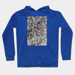 White Flake Distorted Texture Hoodie